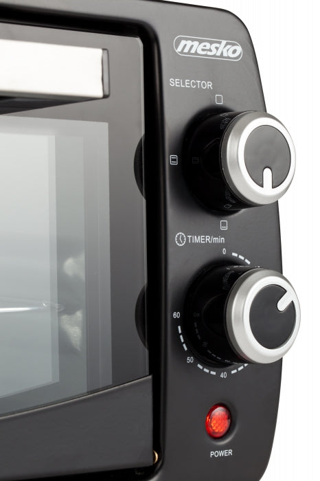 MESKO MS6004 Elektromos Sütő, Fekete-ezüst