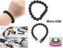 ITOTAL CM3162 USB-Micro USB Töltőkábel Karkötő Dizájnnal, Többszínű 1248963