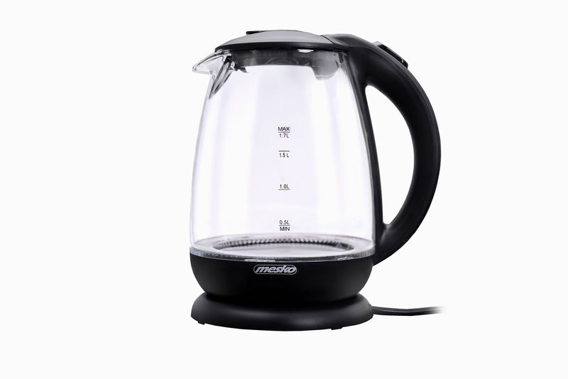 MESKO MS1263 Elektromos Vízforraló, 1,7l, 2200W, Fekete