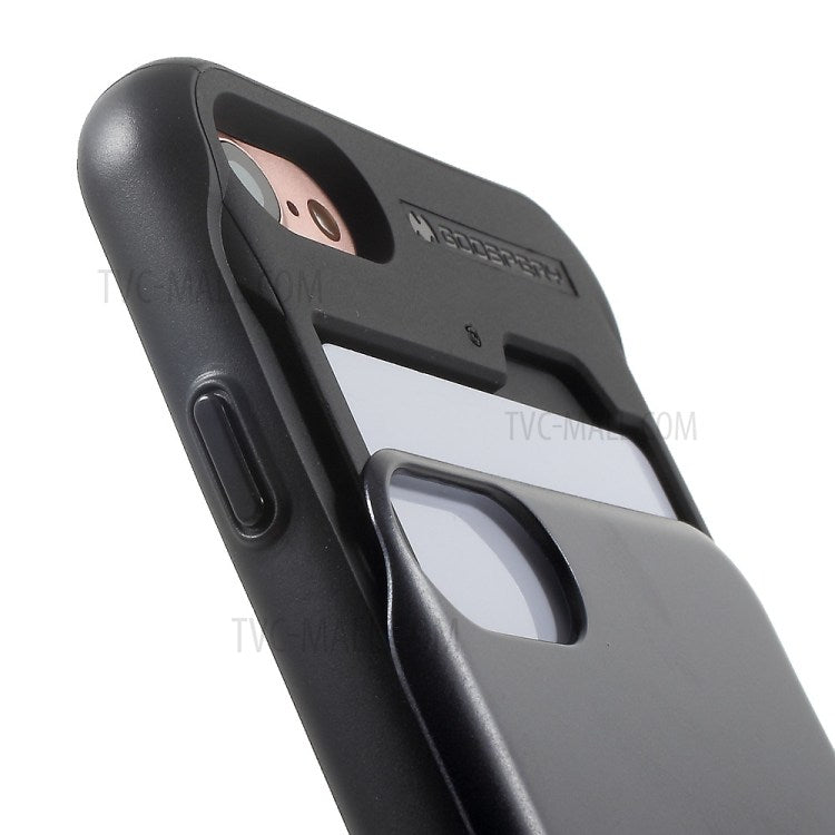 Mercury SSBIPXR iPhone X Kártyatartós Védőtok, Piros