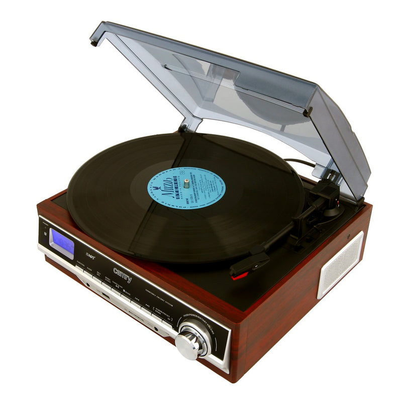 Camry CR1114 Lemezlejátszó MP3, SD, USB funkcióval, barna