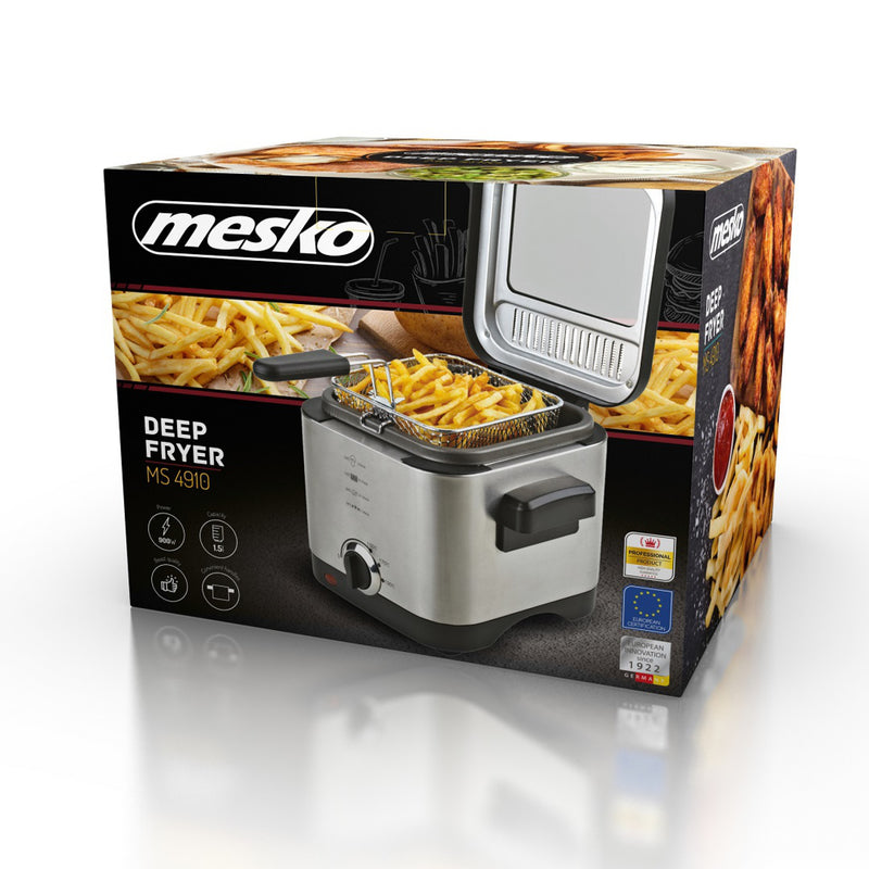 Mesko MS4910 Olajsütő, 1,5L, inox