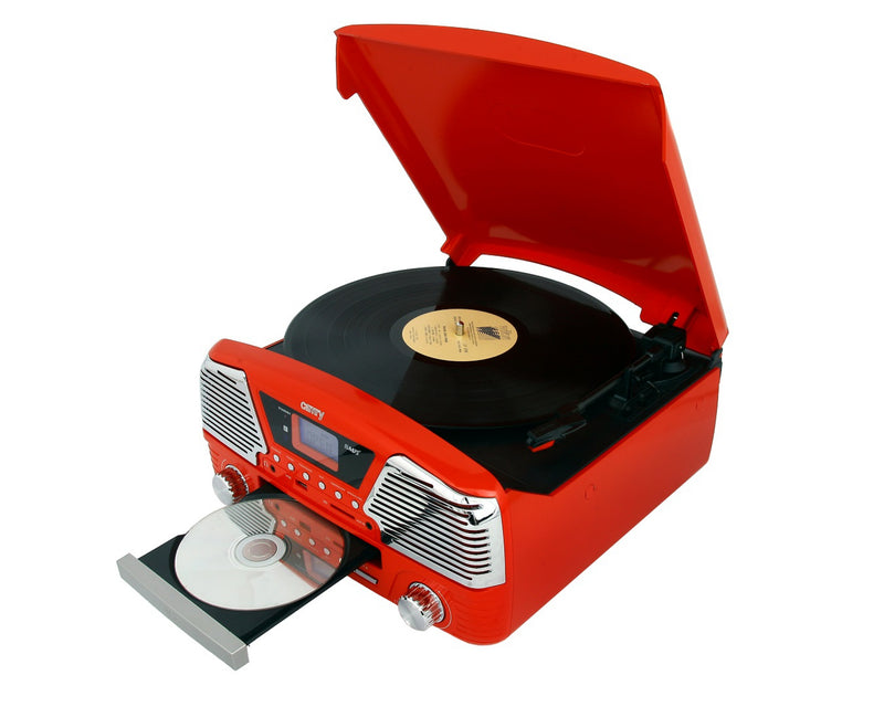 Camry CR1134R lemezlejátszó és rádió, piros