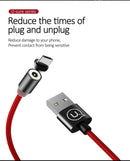 USAMS SJ294USB01 Mágneses Micro USB töltőkábel, fekete, 1299152