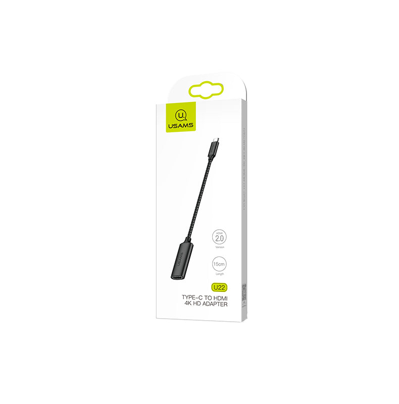 USAMS SJ282HD01 HDMI adapter Type-C kimenettel, fekete