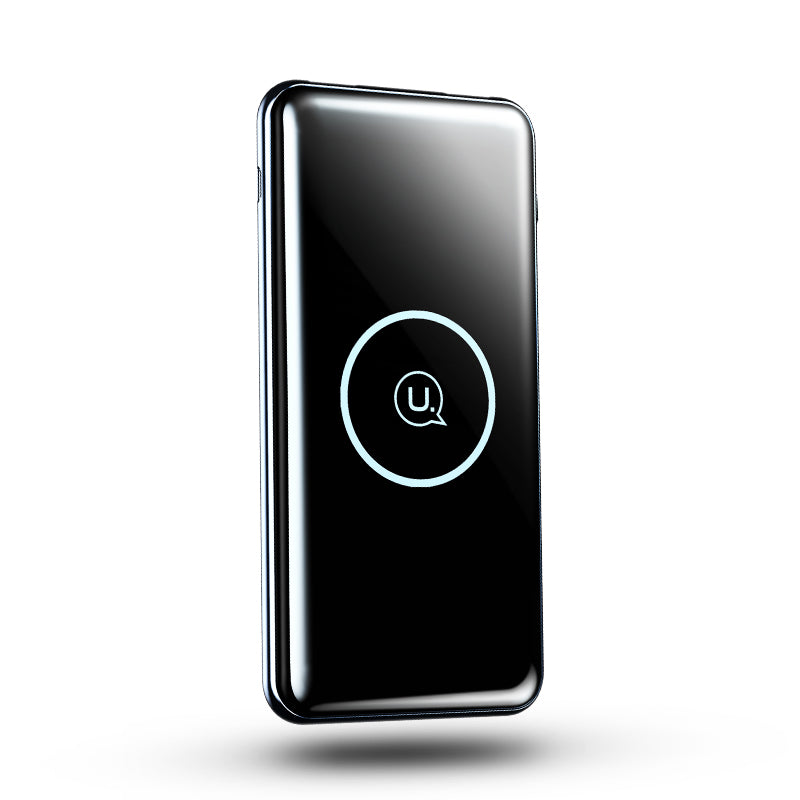 USAMS Vezeték nélküli töltő és powerbank, 10.000mAh, fekete 1308520