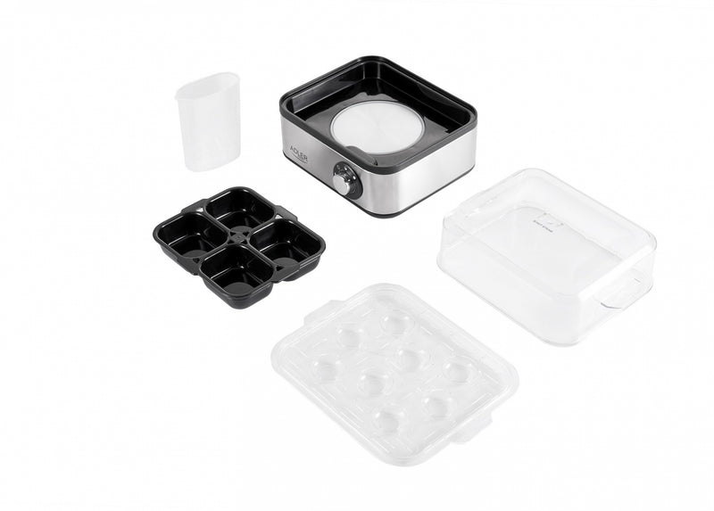 Adler AD4486 500-800W (8 tojáshoz) inox elektromos tojásfőző