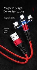 USAMS SJ292USB01Mágneses Lightning töltőkábel, fekete,  1299126