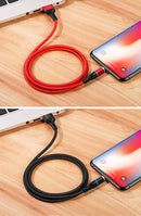 USAMS SJ292USB01Mágneses Lightning töltőkábel, fekete,  1299126