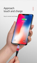 USAMS SJ292USB01Mágneses Lightning töltőkábel, fekete,  1299126