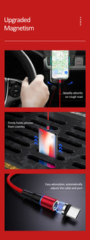 USAMS SJ292USB01Mágneses Lightning töltőkábel, fekete,  1299126