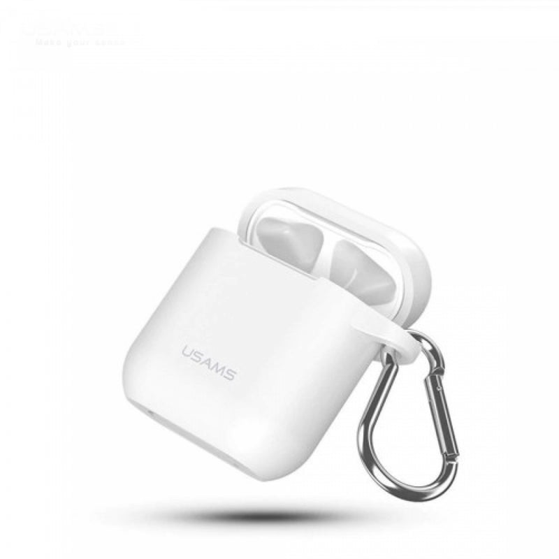 USAMS BH423AP02 Szilikon AirPods tok fehér, 1324411