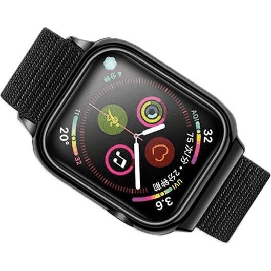 USAMS ZB74IW Apple Watch textil tépőzáras szíj és tok 44MM, 1324427
