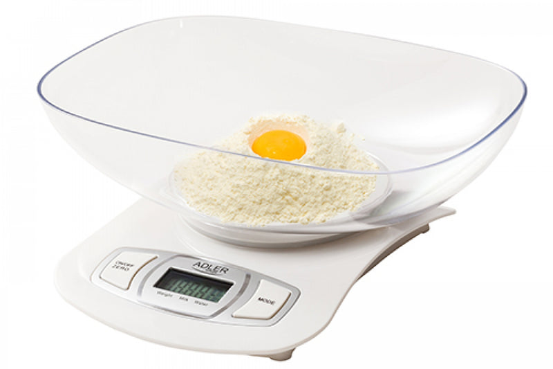Adler AD3137 5kg 1.5L fehér digitális konyhai mérleg