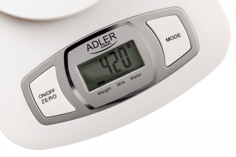 Adler AD3137 5kg 1.5L fehér digitális konyhai mérleg