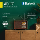 Adler AD1171 Bluetooth-os Retro Rádió