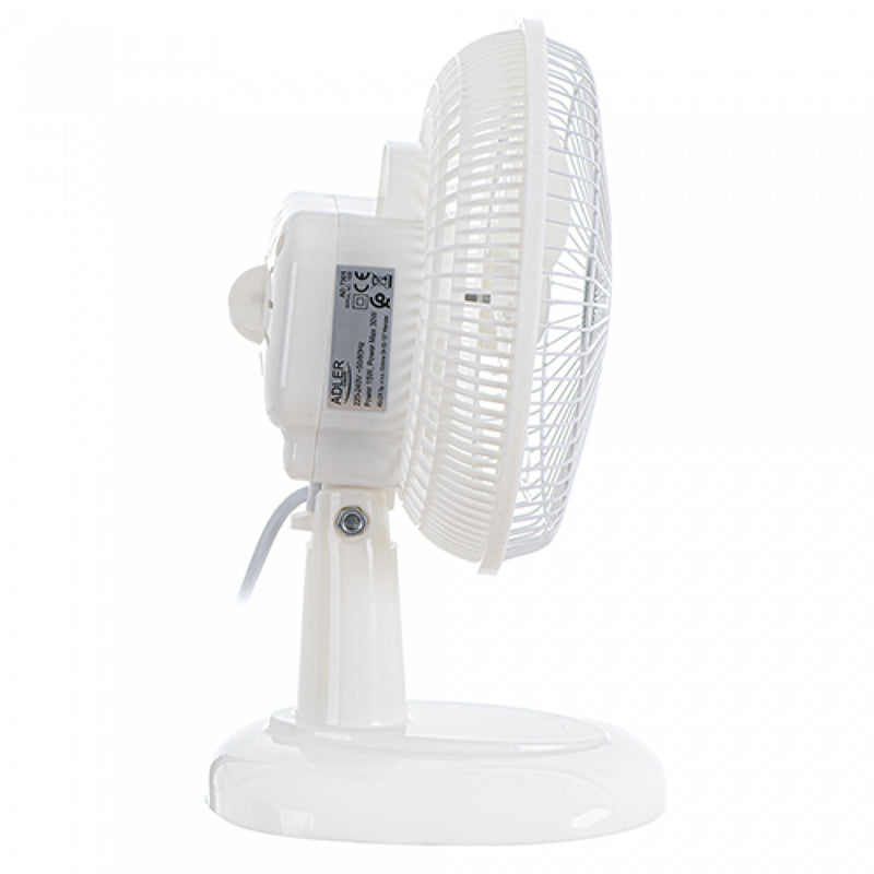 Adler AD7301 15 cm, 46 dB, 7 m3 / perc fehér asztali ventilátor