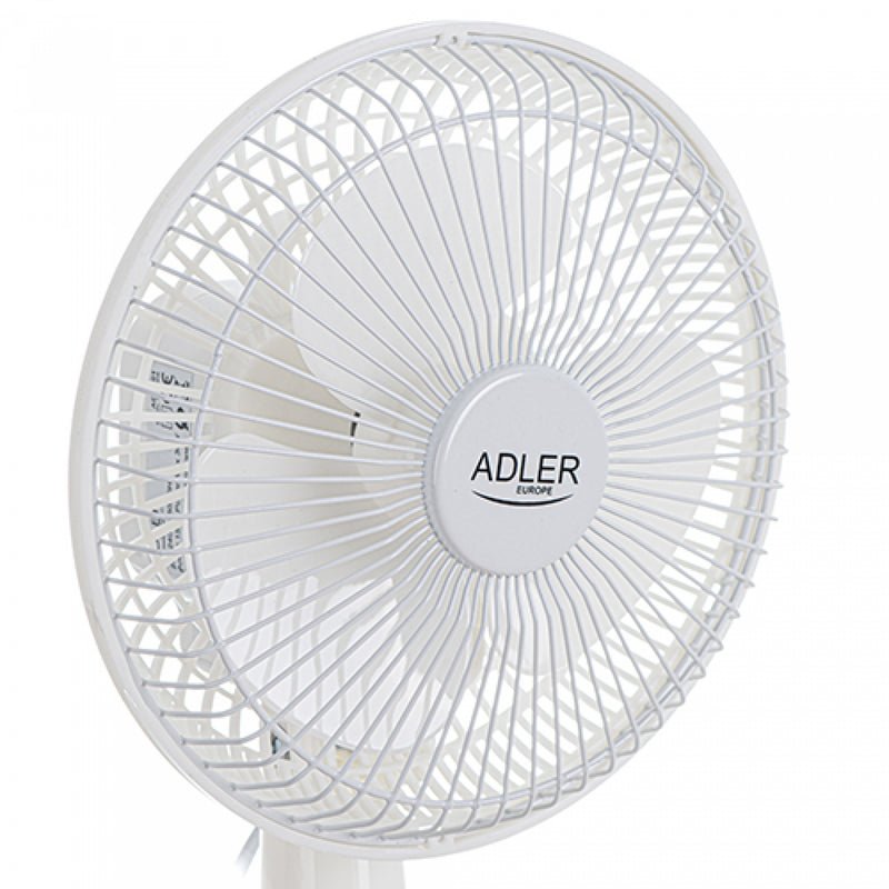 Adler AD7301 15 cm, 46 dB, 7 m3 / perc fehér asztali ventilátor
