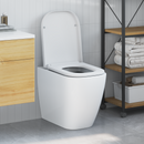 vidaXL WC ülőke Fehér 47,5 x 35 x 3,6 cm Duroplast