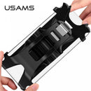 USAMS ZJ53ZJ01 Univerzális kerékpáros,   rolleres szilikon telefontartó, fekete, 1337674
