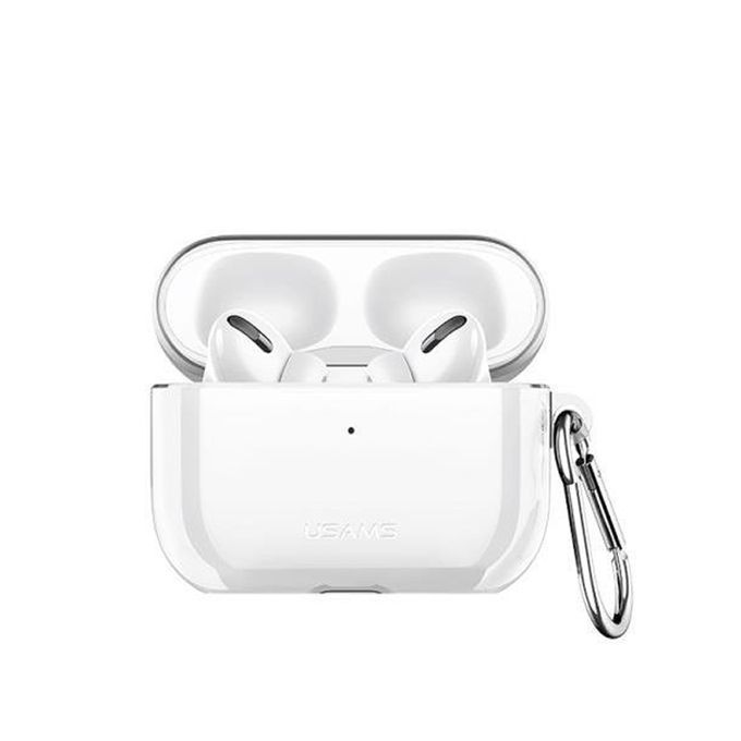 USAMS BH570AP01Szilikon Apple Airpods Pro tok, fehér 1343865