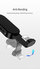 USAMS SJ358LN01 ligtning + jack adapter  led világítással, 1343866