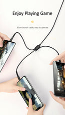 USAMS SJ367USB01 100cm-es 3 az 1 ben töltőkábel lightining , type-c, micro usb 1343868