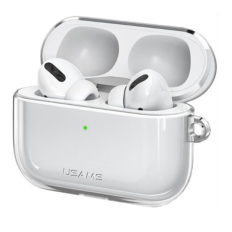 USAMS BH570AP01Szilikon Apple Airpods Pro tok, fehér 1343865