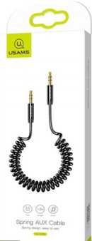 Usams SJ256YP01  aux kábel 3.5mm jack csatlakozóval, 120cm fekete, 1337677
