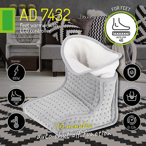 Adler AD7432 Lábmelegítő LCD távirányítóval