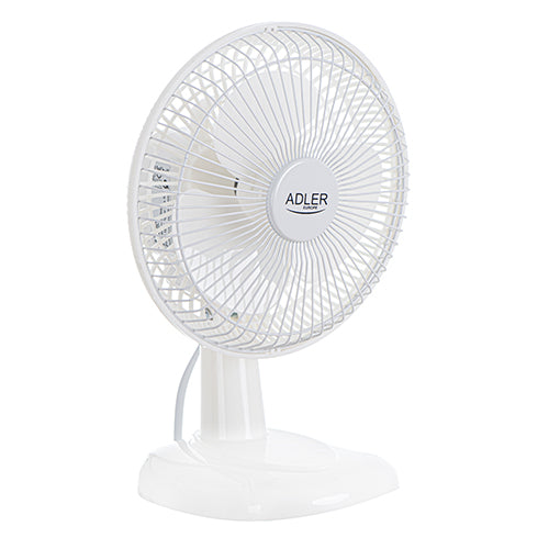 Adler AD7301 15 cm, 46 dB, 7 m3 / perc fehér asztali ventilátor