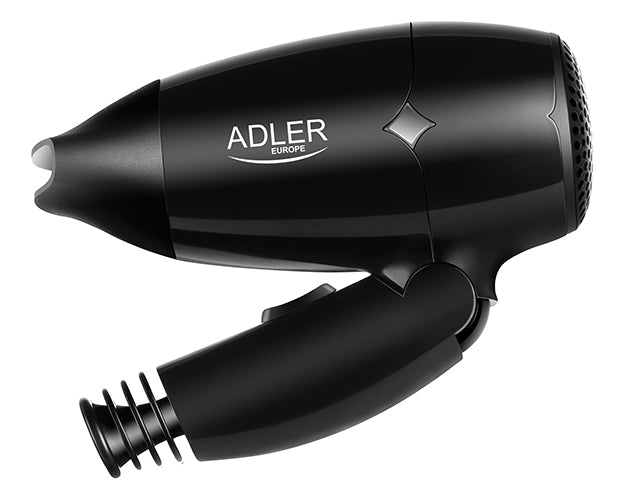 Adler AD2251 1400 W, összecsukható fogantyú, fekete hajszárító