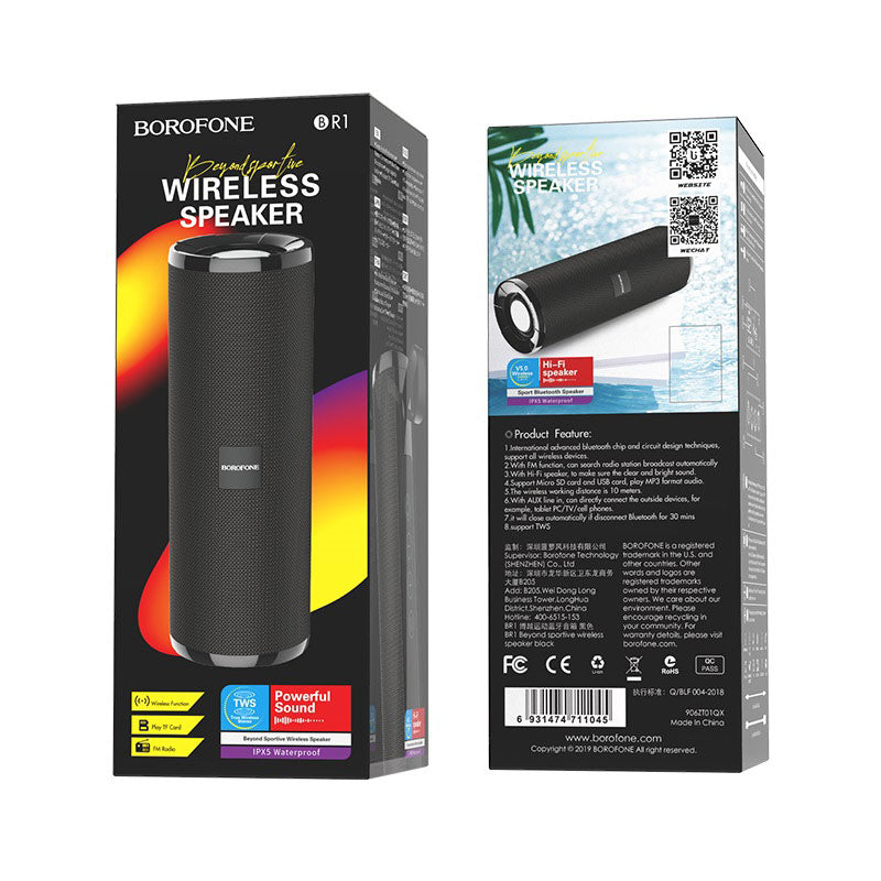 Borofone BR1 Beyond fekete Bluetooth hangszóró