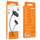 Borofone BM61 Wanderer fekete mikrofonos fülhallgató, headset 1377606