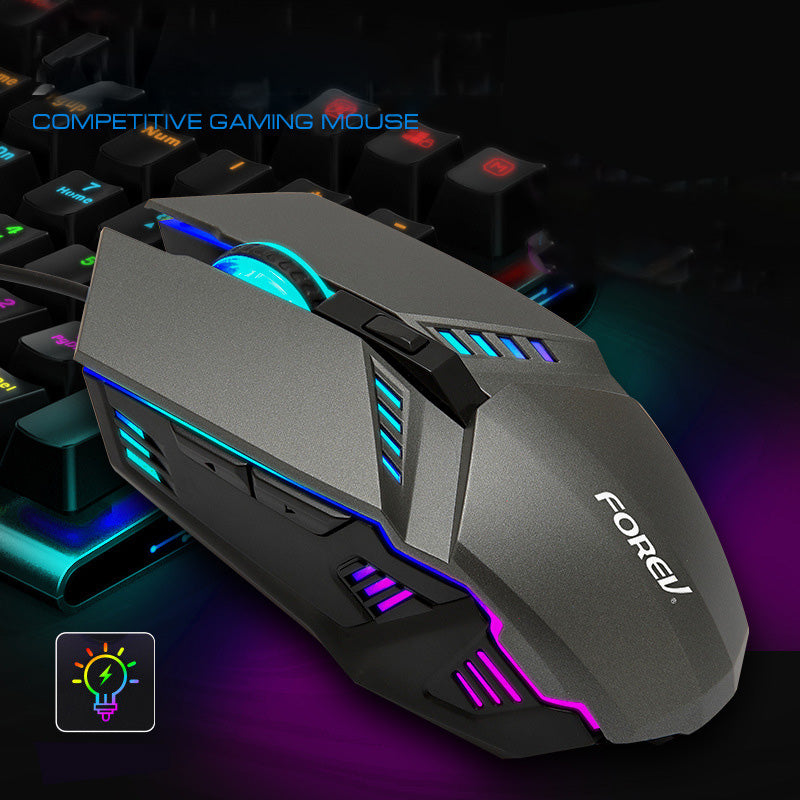FOREV FV-Q3 rgb led-es optikai gamer egér 1600 DPI