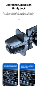 USAMS CD170DZ01 szellőzőrácsra helyezhető autós tartó és Qi töltő mágneses rögzítéssel 1380747