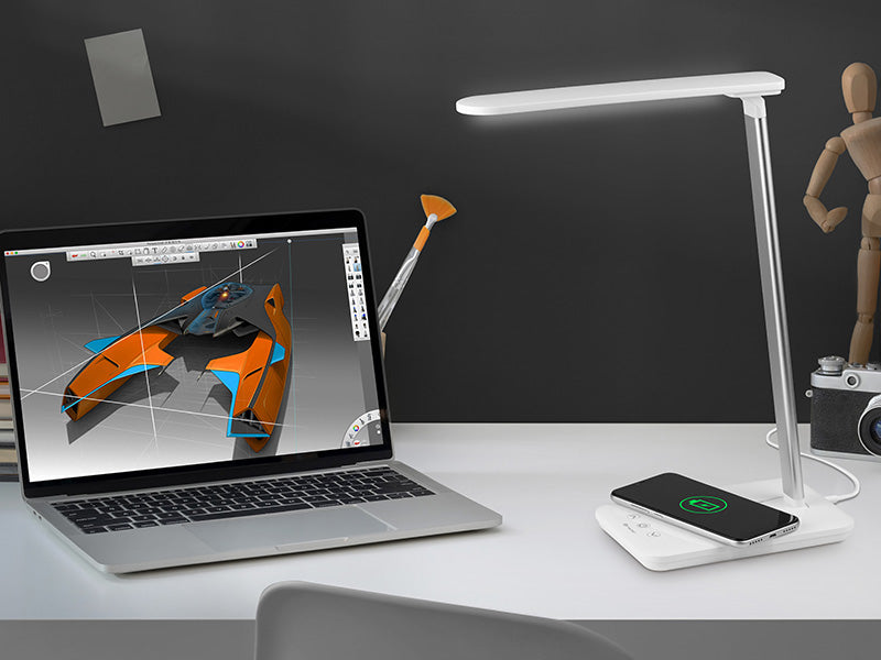 Tracer Luna Led-es asztali lámpa, beépített 10W-os vezeték nélküli töltővel