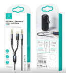 Usams SJ554YP01 2 az 1 ben jack kábel lightning csatlakozóval 1427043