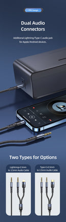 Usams SJ555YP01 2 az 1 ben jack kábel Type-c csatlakozóval 1399496