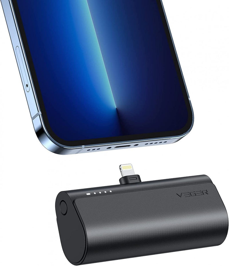 VEGER V0556P 5000MAH POWER BANK BEÉPÍTETT USB LIGHTNING CSATLAKOZÓVAL APPLE TERMÉKEKHEZ, 1X 20W / PD3.0 ,1405103