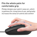 FOREV FV-68 magyar kiosztású irodai billentyűzet 1000DPI-s vezetékes egérrel