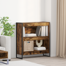 vidaXL Könyvespolc Füstös tölgy 80 x 30 x 86,5 cm Faanyag