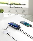 VEGER W1151 MagOn 2 az 1 ben mágneses 10K powerbank és 15W vezeték nélküli töltő, 22,5W,1438724