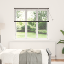 vidaXL Zsalugáter Redőnyök Fekete 130 x 145 cm Alumínium