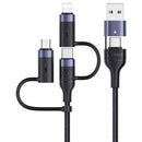 Usams SJ547USB01 5 az 1 ben töltőkábel usb-c, lightning és micro usb ouput, usb és usb-c input, PD, 60W 1435030