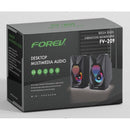 Forev FV-209 multimédia sztereó hangszóró rgb led világítással 6W