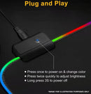 Forev RS-02 szövet borítású gamer egérpad rgb led világítással (250x350mm)