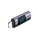 USAMS SJ681LN01 lightning to usb-c PD gyorstöltő adatper 30W, LCD kijelző