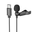 Borofone Lavalier vezetékes mikrofon usb-c csatlakozóval, 2 m