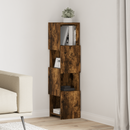 vidaXL Sarokszekrény Füstölt tölgy 25,5x25x102cm Faanyag